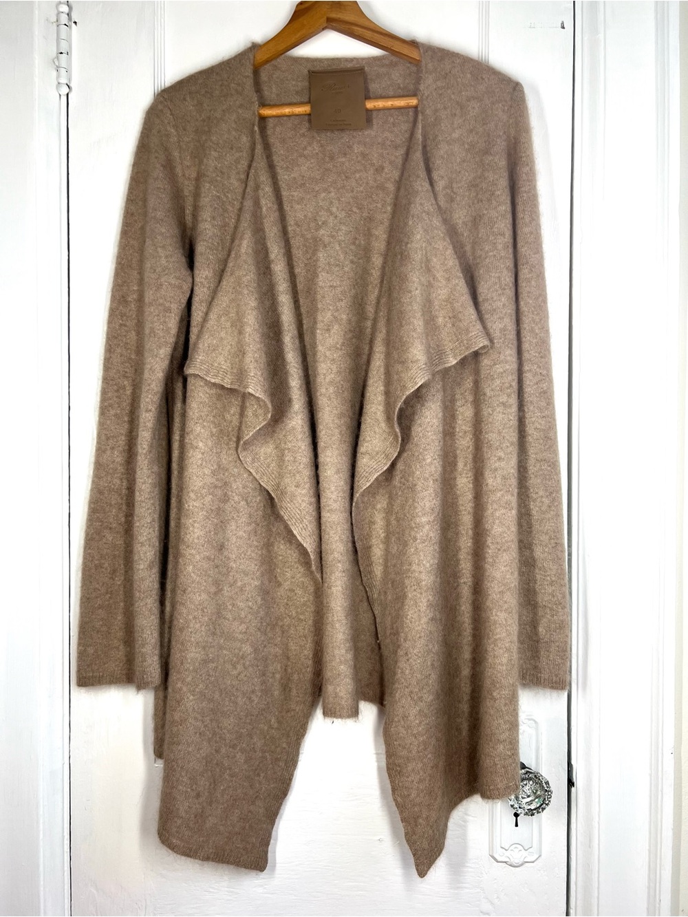 100% Cashmere Open Front Cardigan Made in Japan Quiet Luxury Minimalist